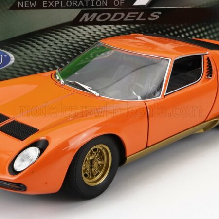 WELLY 1/18 LAMBORGHINI | MIURA SV 1971 | ORANGE GOLD