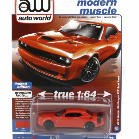 AUTOWORLD 1/64 DODGE | CHARGER R/T COUPE 2019 | ORANGE