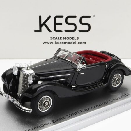 KESS-MODEL 1/43 MERCEDES BENZ | 320N (W142) COMBINATION CABRIOLET 1938 | BLACK