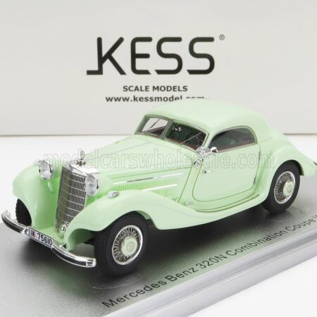 KESS-MODEL 1/43 MERCEDES BENZ | 320N (W142) COMBINATION COUPE 1938 | VERY LIGHT GREEN