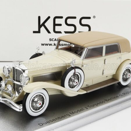 KESS-MODEL 1/43 DUESENBERG | MODEL J TORPEDO BERLINE ROLLSTON 1932 | 2 TONE CREAM