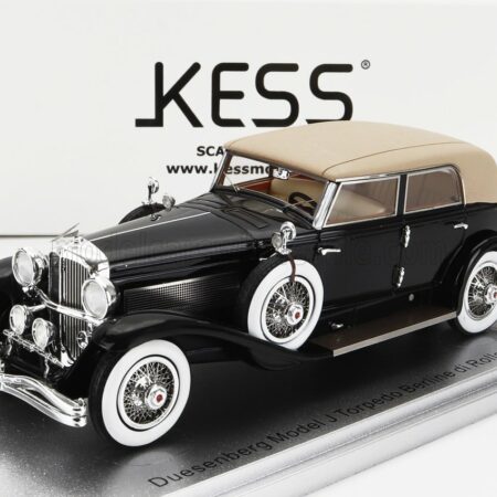 KESS-MODEL 1/43 DUESENBERG | MODEL J TORPEDO BERLINE ROLLSTON 1932 | BLACK BEIGE