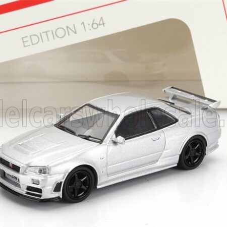 SCHUCO 1/64 NISSAN | GT-R (R34) Z-TUNE COUPE 1999 | SILVER