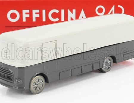 OFFICINA-942 1/76 FIAT | 642 RN TRUCK CAR TRANSPORTER F1 ASSISTENZA CORSE FERRARI 1956 | GREY WHITE