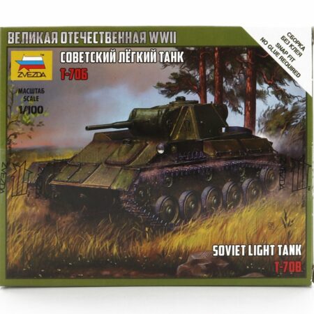 ZVEZDA 1/100 TANK | T-706 SOVIET LIGHT TANK MILITARY 1945 | /