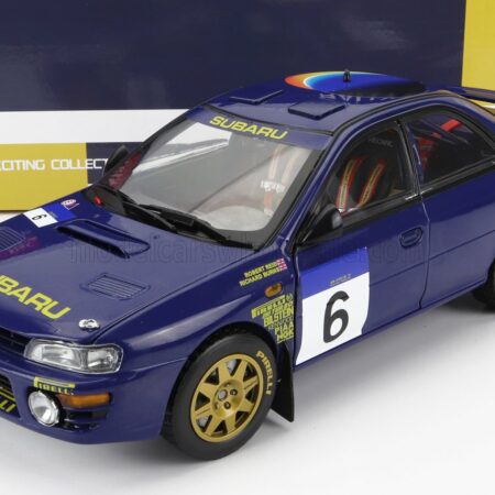 SUN-STAR 1/18 SUBARU | IMPREZA 555 N 6 2nd RALLY HONG KONG BEIJIJNG 1994 R.BURNS - R.REID | BLUE