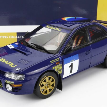 SUN-STAR 1/18 SUBARU | IMPREZA 555 N 1 WINNER RALLY HONG KONG BEIJIJNG 1994 P.BOURNE - T.SIRCOMBE | BLUE