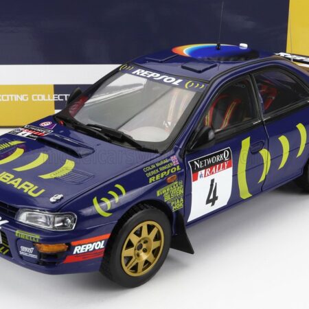 SUN-STAR 1/18 SUBARU | IMPREZA 555 N 4 WINNER RALLY RAC LOMBARD 1995 C.McRAE - D.RINGER | BLUE