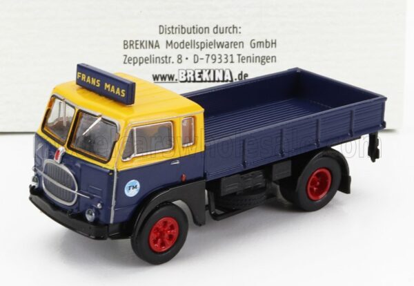 BREKINA PLAST 1/87 FIAT | 642 TRUCK PIANALE FRANS MAAS 1962 | BLUE YELLOW