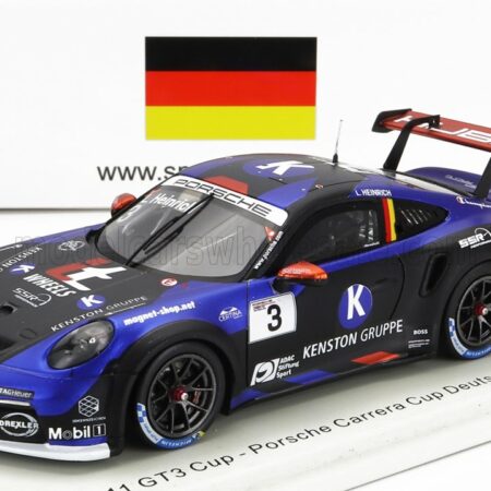 SPARK-MODEL 1/43 PORSCHE | 911 991-2 GT3 TEAM KENSTON N 3 CHAMPION GERMAN PORSCHE CARRERA CUP SEASON 2022 L.HEINRIE | BLACK