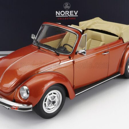 NOREV 1/18 VOLKSWAGEN | BEETLE 1303 CABRIOLET OPEN 1976 | BROWN MET