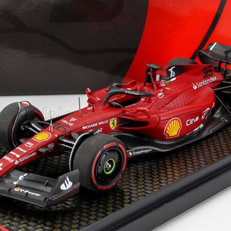 BBR-MODELS 1/43 FERRARI | F1-75 TEAM SCUDERIA FERRARI N 16 WINNER BAHRAIN GP 2022 CHARLES LECLERC | RED