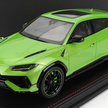 MR-MODELS 1/18 LAMBORGHINI | URUS S 2022 - CON VETRINA - WITH SHOWCASE | VERDE MANTIS - GREEN MET