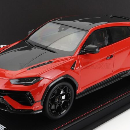 MR-MODELS 1/18 LAMBORGHINI | URUS PERFORMANTE 2022 - CON VETRINA - WITH SHOWCASE | ROSSO ARANCIO - ORANGE