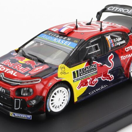 EDICOLA 1/43 CITROEN | C3 WRC TEAM TOTAL WRT N 1 WINNER RALLY MONTECARLO 2019 S.OGIER - J.INGRASSIA | RED BLUE YELLOW