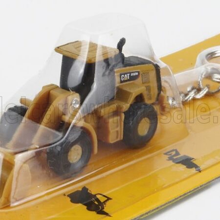 DM-MODELS 1/100 CATERPILLAR | PORTACHIAVI - KEYRING CAT950M RUSPA GOMMATA - SCRAPER TRACTOR WHEEL LOADER - CM.5 | YELLOW BLACK