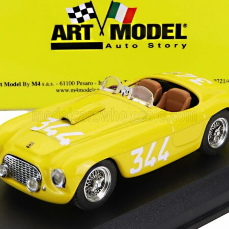 ART-MODEL 1/43 FERRARI | 166 MM N 344 MILLE MIGLIA 1951 A.PALMER - Z.FERRAVAZZI | YELLOW