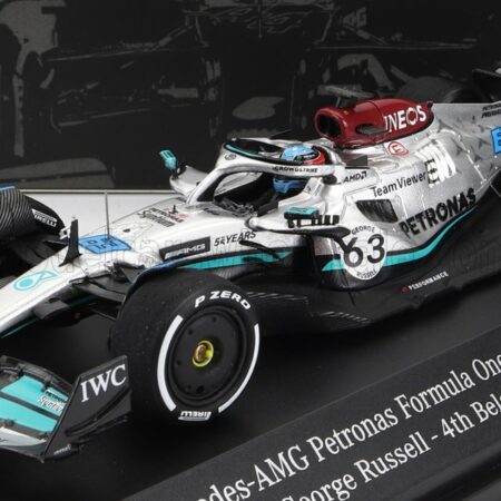 SPARK-MODEL 1/43 MERCEDES GP | F1 W13E TEAM MERCEDES-AMG PETRONAS F1 N 63 4th BELGIUM GP 2022 GEORGE RUSSEL | SILVER GREEN