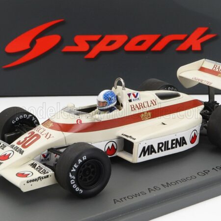 SPARK-MODEL 1/43 ARROWS | F1  A6 N 30 MONACO GP 1983 CHICO SERRA | WHITE RED