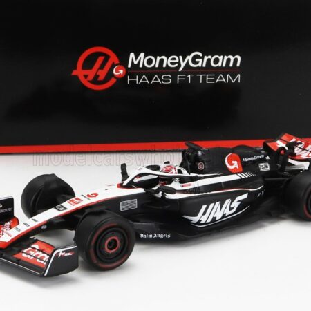 SPARK-MODEL 1/64 HAAS | F1  FW23 TEAM MONEYGRAM HAAS N 20 SEASON 2023 KEVIN MAGNUSSEN | WHITE BLACK RED