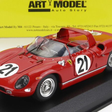 ART-MODEL 1/43 FERRARI | 250P SPIDER 3.0L V12 TEAM FERRARI SPA SEFAC N 21 WINNER 24h LE MANS 1963 L.SCARFIOTTI - L.BANDINI | RED