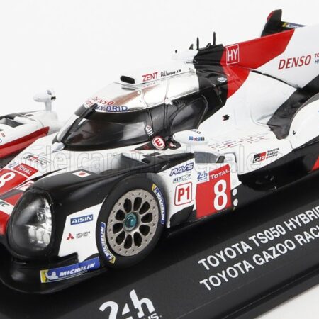 EDICOLA 1/43 TOYOTA | TS050 HYBRID TEAM TOYOTA GAZOO RACING N 8 WINNER 24h LE MANS 2019 S.BUEMI - K.NAKAJIMA - F.ALONSO | WHITE RED BLACK