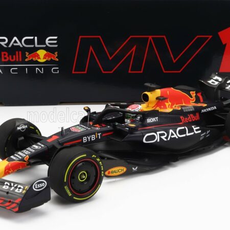 MINICHAMPS 1/18 RED BULL | F1  RB19 TEAM ORACLE RED BULL RACING N 1 WORLD CHAMPION WINNER MONACO GP 2023 MAX VERSTAPPEN | MATT BLUE