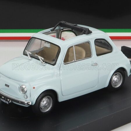 BRUMM 1/43 FIAT | 500R TETTO APERTO 1972 | AZZURRO CHIARO