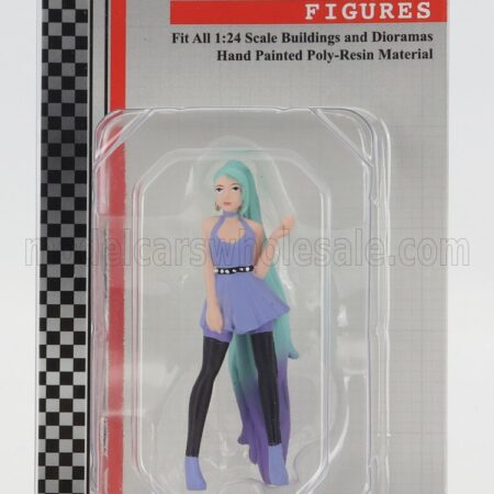 AMERICAN DIORAMA 1/24 FIGURES | COSPLAY GIRL 4 | BLUE GREEN