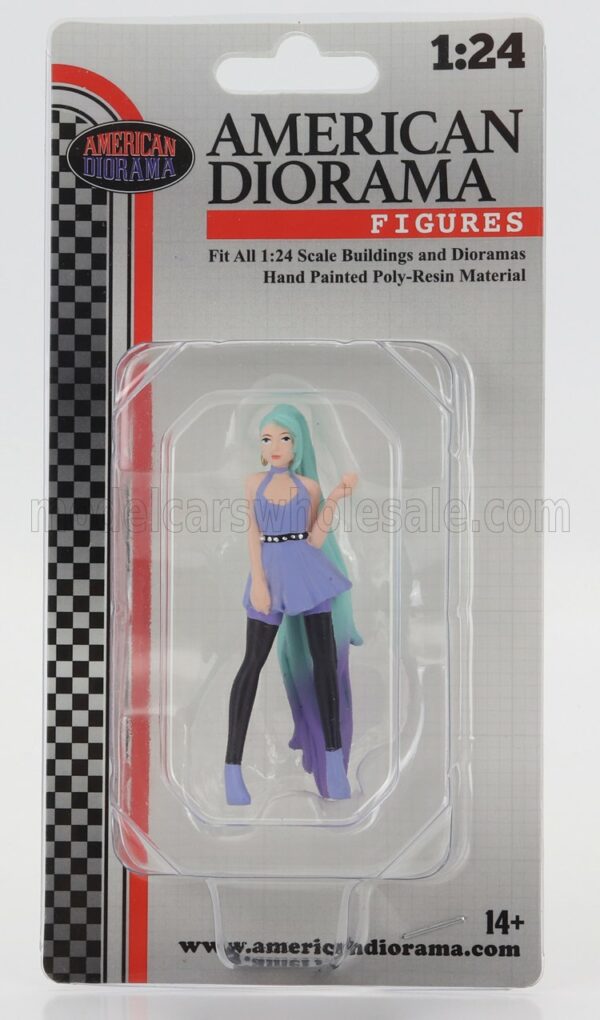 AMERICAN DIORAMA 1/24 FIGURES | COSPLAY GIRL 4 | BLUE GREEN