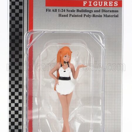 AMERICAN DIORAMA 1/24 FIGURES | COSPLAY GIRL 2 | BEIGE WHITE ORANGE