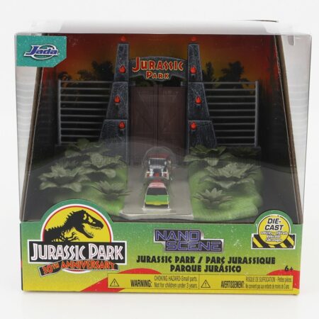 JADA 1/87 ACCESSORIES | DIORAMA - SET JURASSIC PARK WITH FORD USA EXPLORER JURASSIC PARK 1995 - JEEP WRANGLER RUBICON OPEN 1999 | VARIOUS