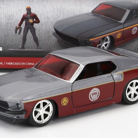 JADA 1/32 FORD USA | MUSTANG GT500 SHELBY 1967 WITH STAR-LORD FIGURE MARVEL GUARDIANS OF THE GALAXY | COPPER GREY