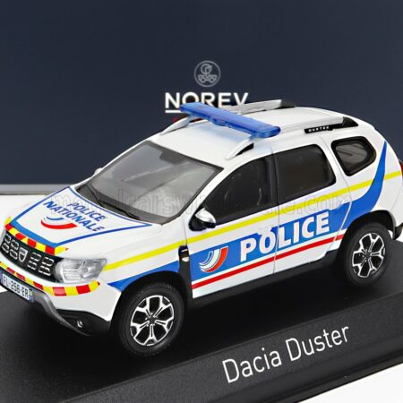 NOREV 1/43 DACIA | DUSTER POLICE NATIONALE 2021 | WHITE BLUE YELLOW