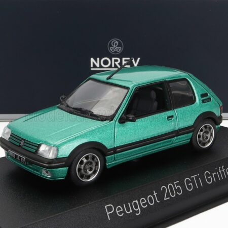 NOREV 1/43 PEUGEOT | 205 1.9 GTi GRIFFE 1990 | GREEN MET