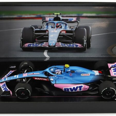 MINICHAMPS 1/18 ALPINE | F1 A522 TEAM ALPINE BWT N 31 AUSTRALIAN GP 2022 ESTEBAN OCON | BLUE PINK