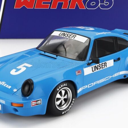 WERK83 1/18 PORSCHE | 911 3.0 RSR CARRERA N 5 IROC DAYTONA 1974 BOBBY UNSER | BLUE