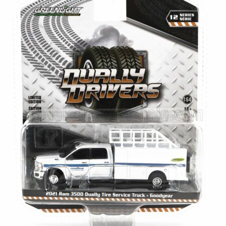 GREENLIGHT 1/64 DODGE | RAM 3500 PICK-UP COMMERCIAL GOODYEAR 2021 | WHITE