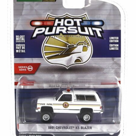 GREENLIGHT 1/64 CHEVROLET | K5 BLAZER NORTH DAKOTA POLICE 1991 | WHITE