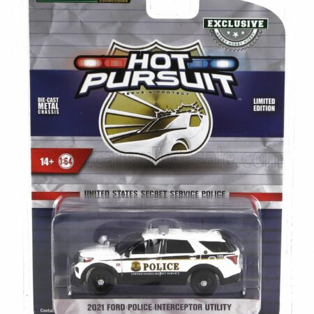 GREENLIGHT 1/64 FORD USA | UTILITY POLICE INTERCEPTOR 2021 | WHITE