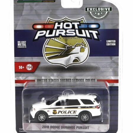 GREENLIGHT 1/64 DODGE | DURANGO PURSUIT POLICE 2018 | WHITE