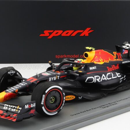 SPARK-MODEL 1/18 RED BULL | F1  RB19 TEAM ORACLE RED BULL RACING N 11 WINNER AZERBAIJAN GP 2023 SERGIO PEREZ | MATT BLUE