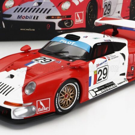 WERK83 1/18 PORSCHE | 911 GT1 3.2L TURBO TEAM SOCIETE JB N 29 24h LE MANS 1997 A.FERTE - J.VON GARTZEN - O.THEVENIN | RED WHITE