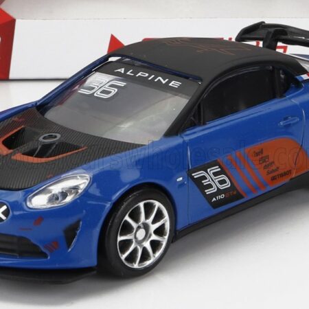 MONDOMOTORS 1/43 RENAULT | ALPINE A110 N 36 GT4 RACING 2021 | BLUE BLACK