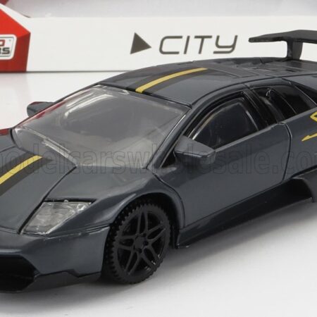 MONDOMOTORS 1/43 LAMBORGHINI | MURCIELAGO LP670-4 SV SUPERVELOCE CHINA LIMITED EDITION 2011 | GREY YELLOW