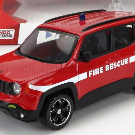 MONDOMOTORS 1/43 JEEP | RENEGADE FIRE ENGINE 2017 | RED WHITE