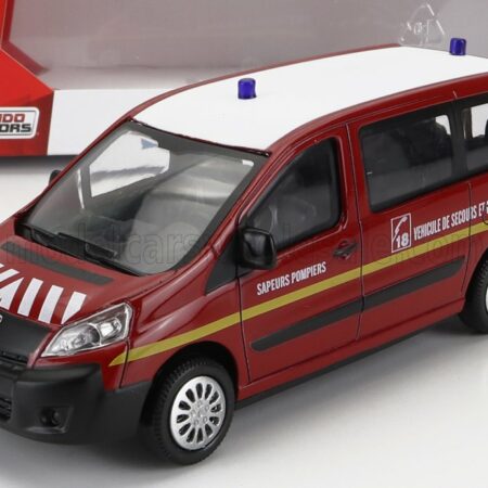 MONDOMOTORS 1/43 PEUGEOT | EXPERT MINIBUS SAPEURS POMPIERS 2007 | RED WHITE