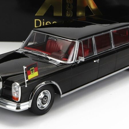 KK-SCALE 1/18 MERCEDES BENZ | S-CLASS 600 LWB PULLMAN (W100) WILLY BRANDT - GEORGES POMPIDOU 1964 | BLACK