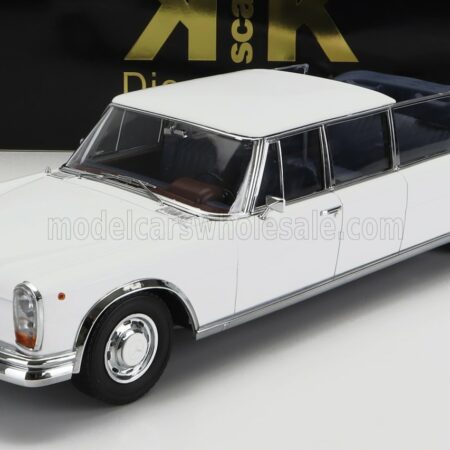 KK-SCALE 1/18 MERCEDES BENZ | S-CLASS 600 PULLMAN (W100) LANDAULET SEMICONVERTIBLE 1964 | WHITE