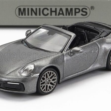 MINICHAMPS 1/87 PORSCHE | 911 992 CARRERA 4S CABRIOLET OPEN 2019 | GREY MET